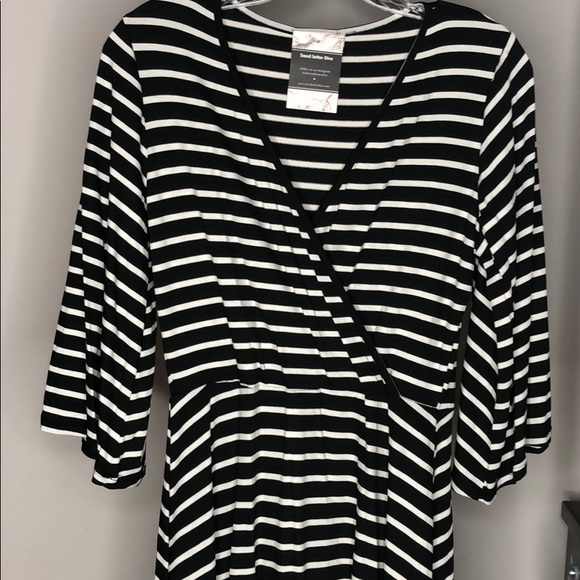 Black & white stripe dress - Picture 6 of 10